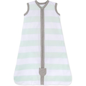 Burt’s Bees Baby Infant Wearable Blanket, Organic Cotton Unisex Beekeeper – Light Weight 0.5 TOG or Medium Weight 1.5 TOG(Seaglass Stripe)