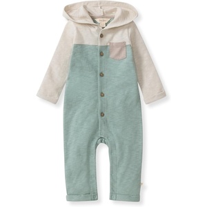 Burt’s Bees Baby Jumpsuit, 100% Organic Cotton One-piece Outfit Coverall With Hat(Jade Stone)