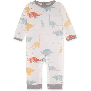 Burt’s Bees Baby Jumpsuit, 100% Organic Cotton One-piece Outfit Coverall With Hat(Jurassic Territory)