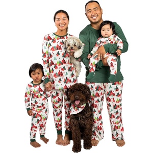 Burt’s Bees Baby Matching Family Jammies, Organic Cotton Holiday Pajamas for Kids, Adults, & Pets, Perfect for Family Photos(Modern Forest)