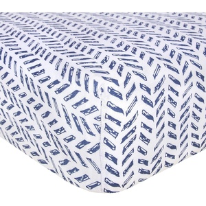 Burt’s Bees Baby Organic Cotton Fitted Crib Sheet, Breathable Baby Bedding, Infant and Toddler Bed Sheet for Boys and Girls(Guide the Way)
