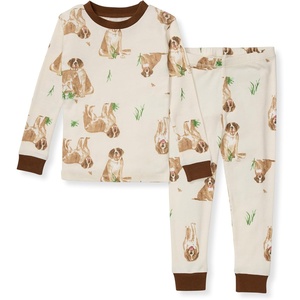 Burt’s Bees Baby Organic Cotton Pajamas for Boys, 100% Cotton Pajama Set for Toddlers and Kids, Soft and Stretchable Fabric(St Bernard)