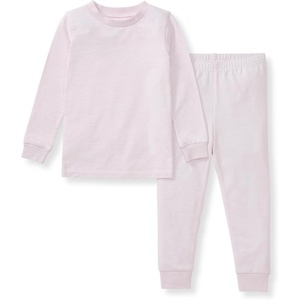Burt’s Bees Baby Unisex Baby Honeysoft Pajamas, Tee and Pant 2-Piece PJ Set, Soft Organic Cotton & Lyocell Blend(Lavender Jersey Slub)