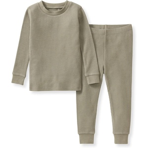 Burt’s Bees Baby Unisex Baby Honeysoft Pajamas, Tee and Pant 2-Piece PJ Set, Soft Organic Cotton & Lyocell Blend(Tranquility Thermal)