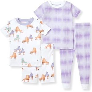 Burt’s Bees Baby Unisex Cotton Pajamas, 2-Piece Short Sleeve Tee & Shorts(Roller Baby)