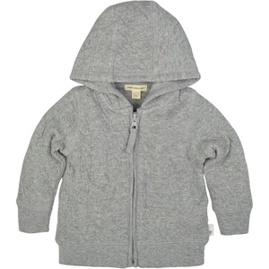 Burt’s Bees Baby Unisex Jacket, Lightweight Zip-up Sweatshirt Hooded Coat or Vest, Organic Cotton(Heather Grey Quilted)