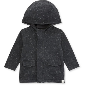 Burt’s Bees Baby Unisex Jacket, Lightweight Zip-up Sweatshirt Hooded Coat or Vest, Organic Cotton(Speckled Utility)