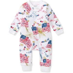 Burt’s Bees Baby Unisex Sleep and Play Pajama, Footless One-Piece Zipper PJ, 100% Organic Cotton, Loose Fit Footie Pajamas(Firecrackers)