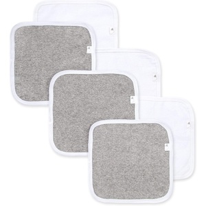 Burt’s Bees Baby Washcloths for Infants, 100% Organic Cotton, Soft and Absorbent Knit Terry Face Towel, 9 x 9 in, 3-Pack(Heather Grey)