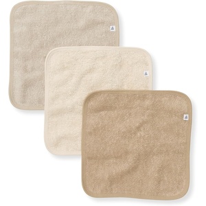 Burt’s Bees Baby Washcloths for Infants, 100% Organic Cotton, Soft and Absorbent Knit Terry Face Towel, 9 x 9 in, 3-Pack(Oat Woven Terry)
