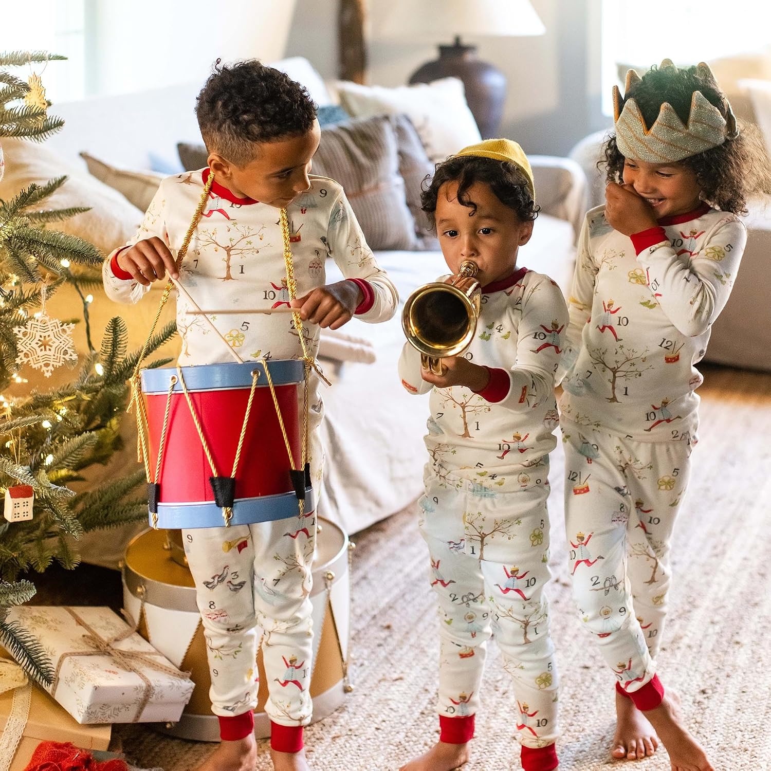 image:imageBurts Bees Baby Girls Organic Cotton Pajamas Toddler PJ Set 2PC12 Days of Christmas