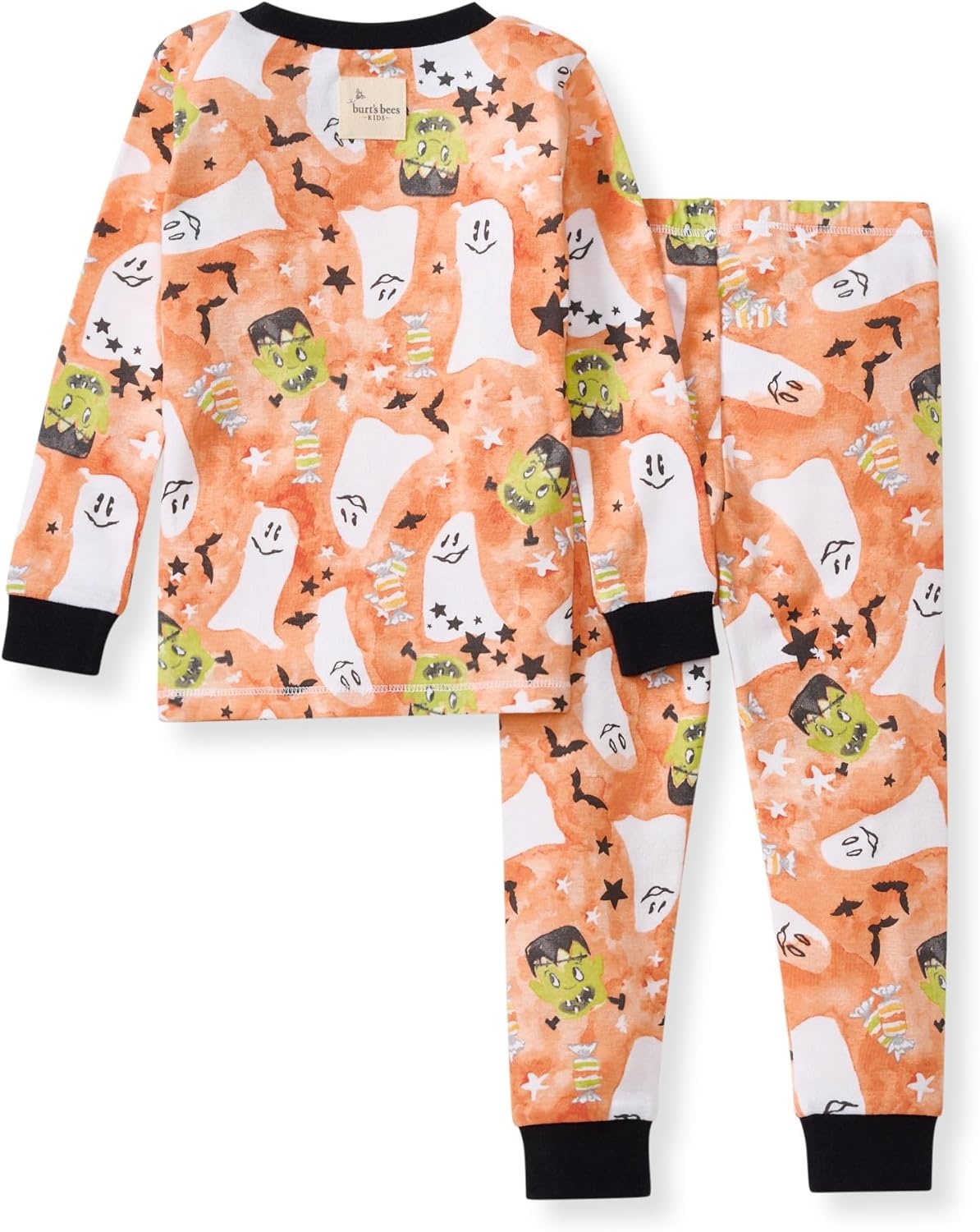 image:imageBurts Bees Baby Girls Organic Cotton Pajamas Toddler PJ Set 2PCStarry Ghost