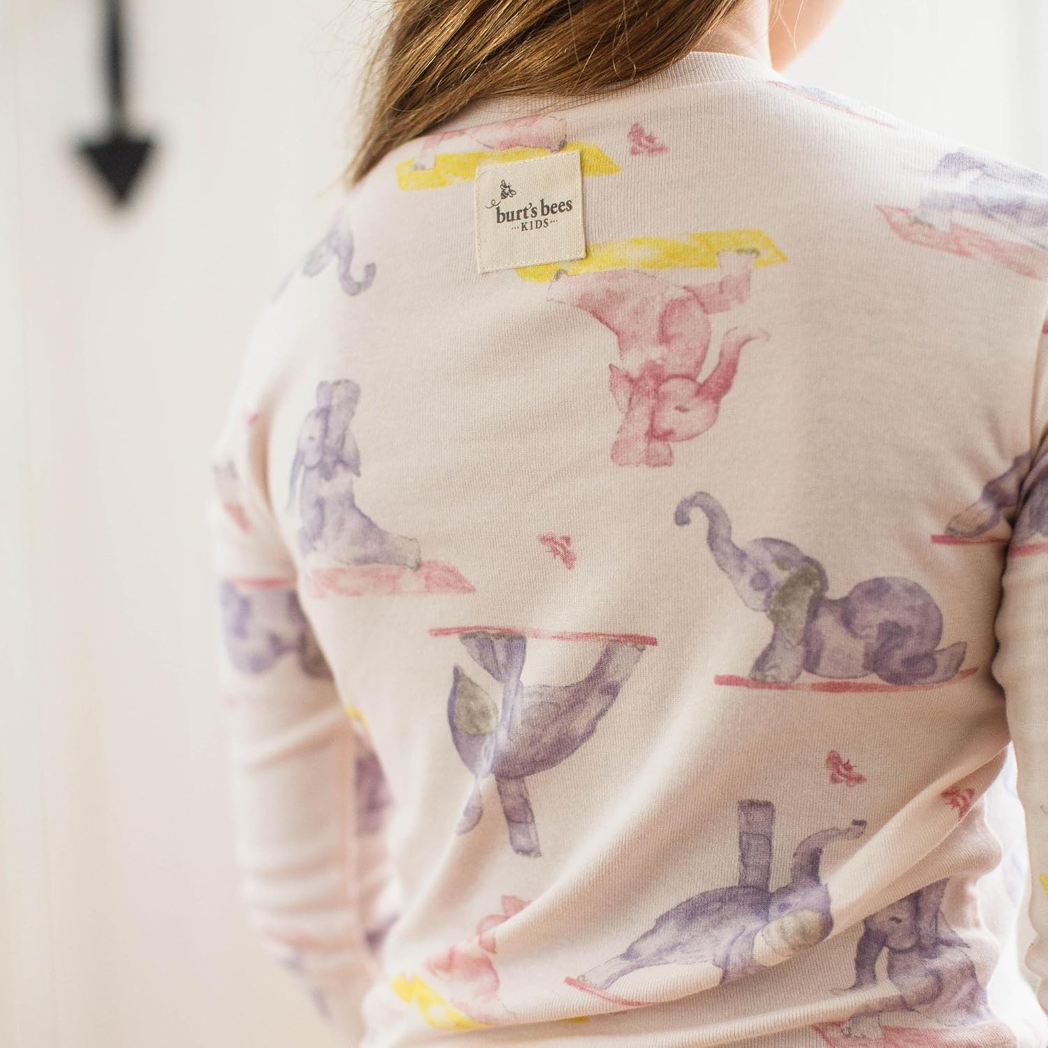 image:imageBurts Bees Baby Girls Organic Cotton Pajamas Toddler PJ Set 2PCYogi Elephants