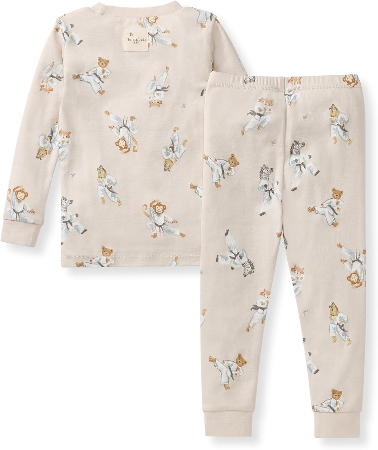 image:imageBurts Bees Baby Organic Cotton Pajamas for Boys Toddler PJ Set 2PCKarate Creatures