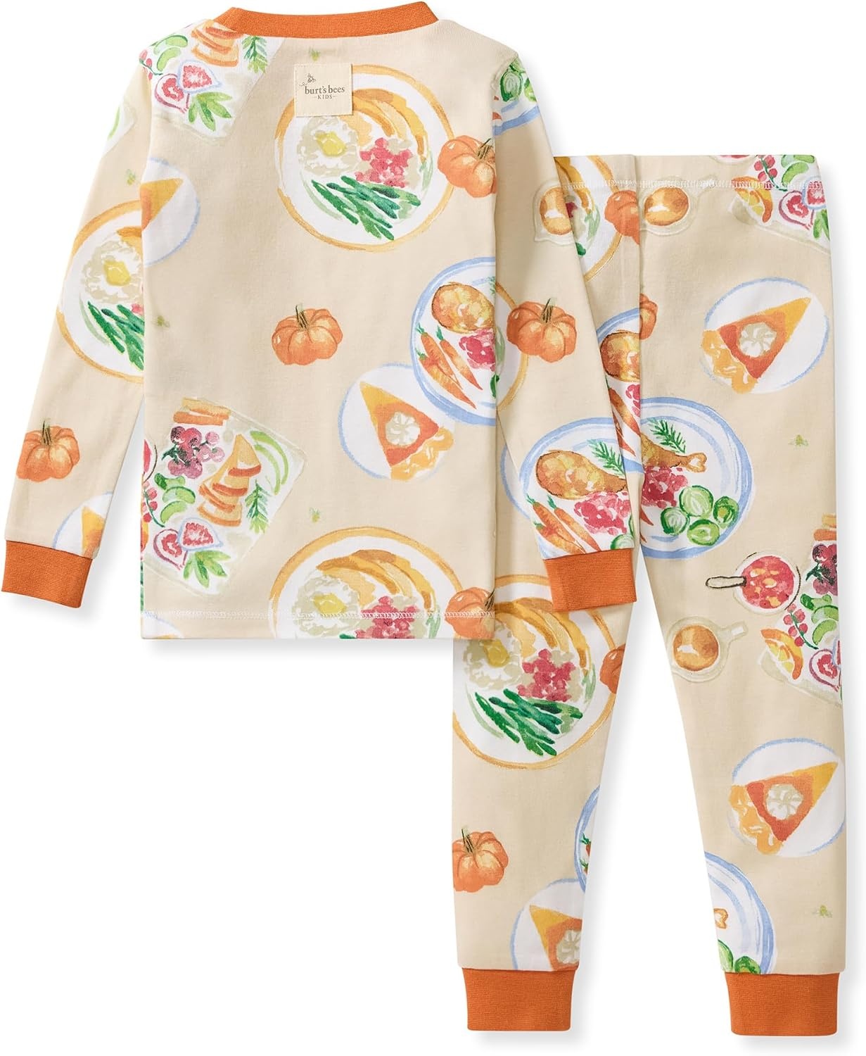 image:imageBurts Bees Baby Organic Cotton Pajamas for Boys Toddler PJ Set 2PCThanksgiving Table 1pack
