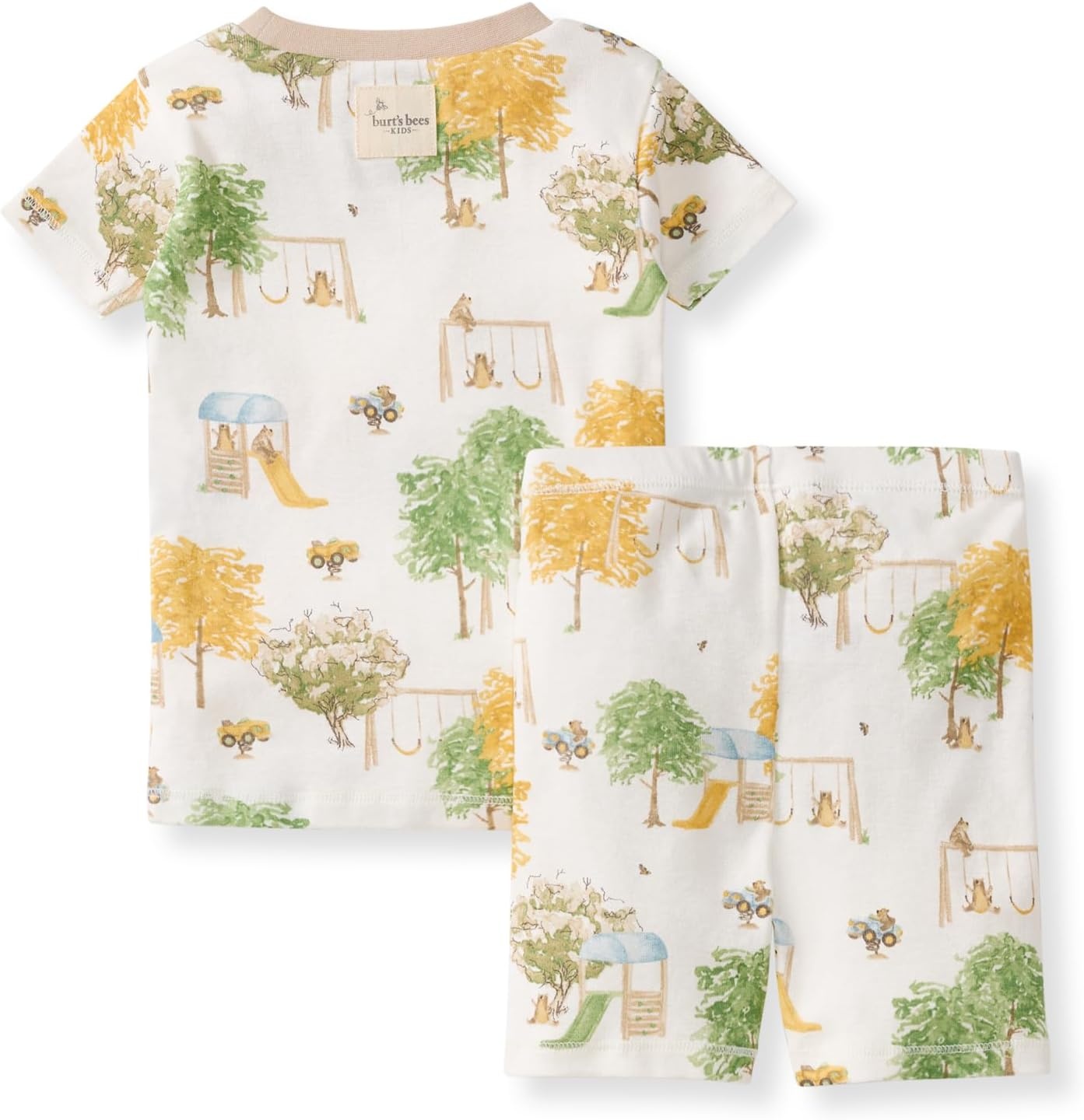 image:imageBurts Bees Baby Unisex Organic Cotton Short Sleeve amp Shorts PJ Set 2PC Snug fitting yet comfy warm weather pajamas sets are made in our classic rib fabricPlayground