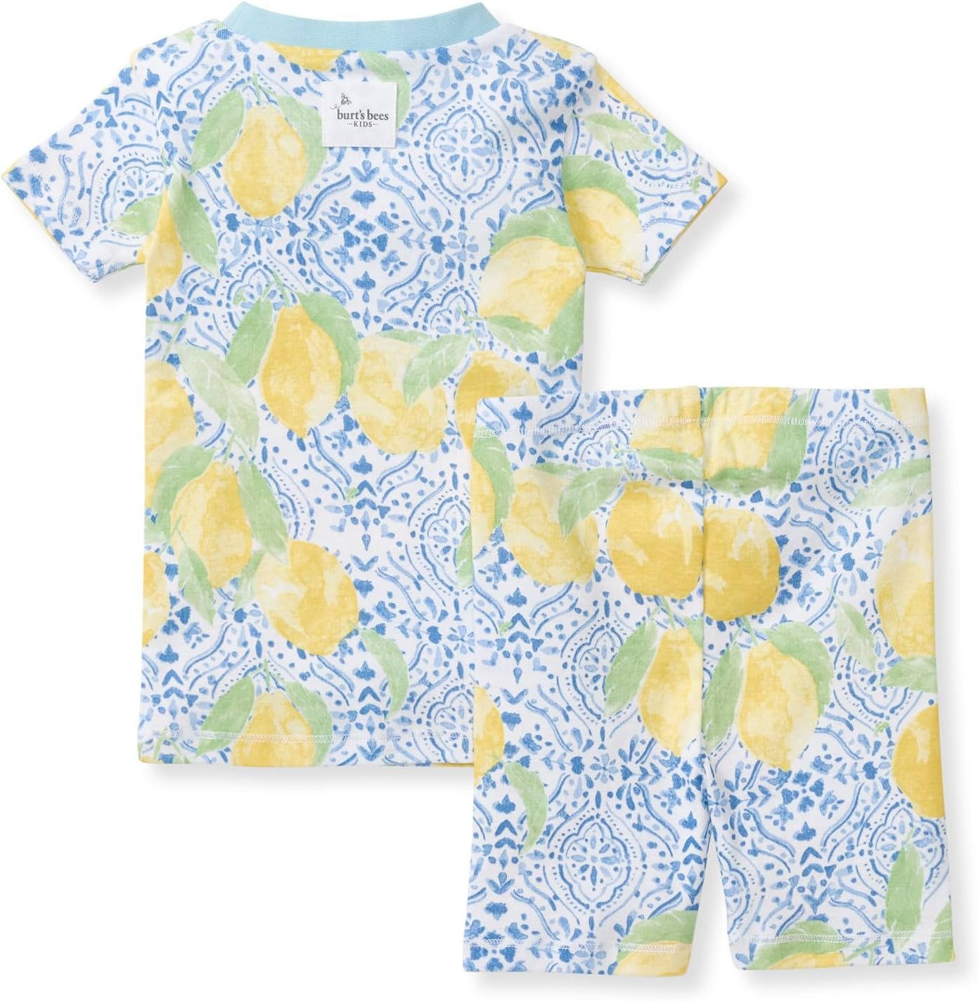 image:imageBurts Bees Baby Unisex Organic Cotton Short Sleeve amp Shorts PJ Set 2PC Snug fitting yet comfy warm weather pajamas sets are made in our classic rib fabricLemon Tiles