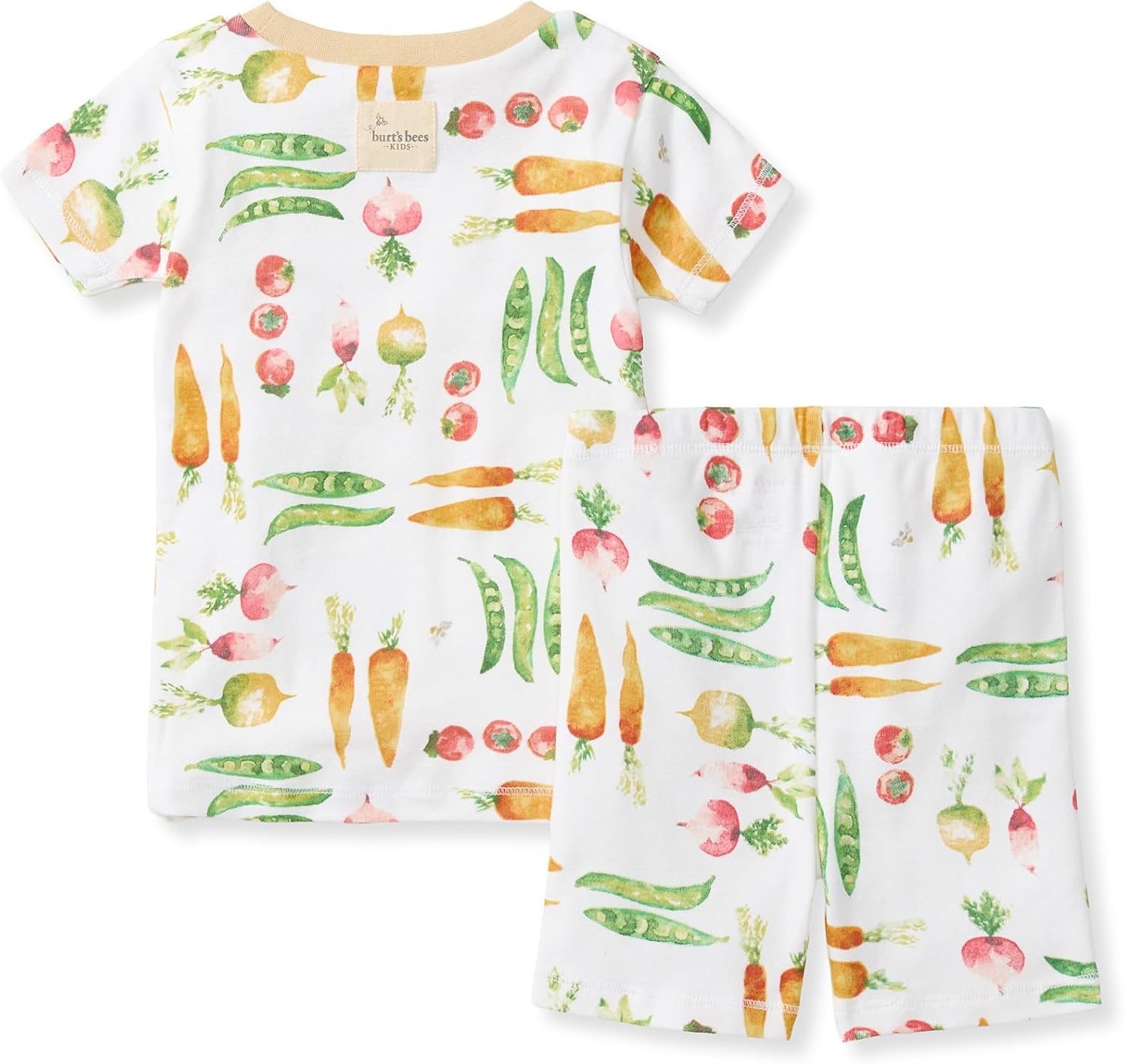 image:imageBurts Bees Baby Unisex Organic Cotton Short Sleeve amp Shorts PJ Set 2PC Snug fitting yet comfy warm weather pajamas sets are made in our classic rib fabricHarvest Veggies