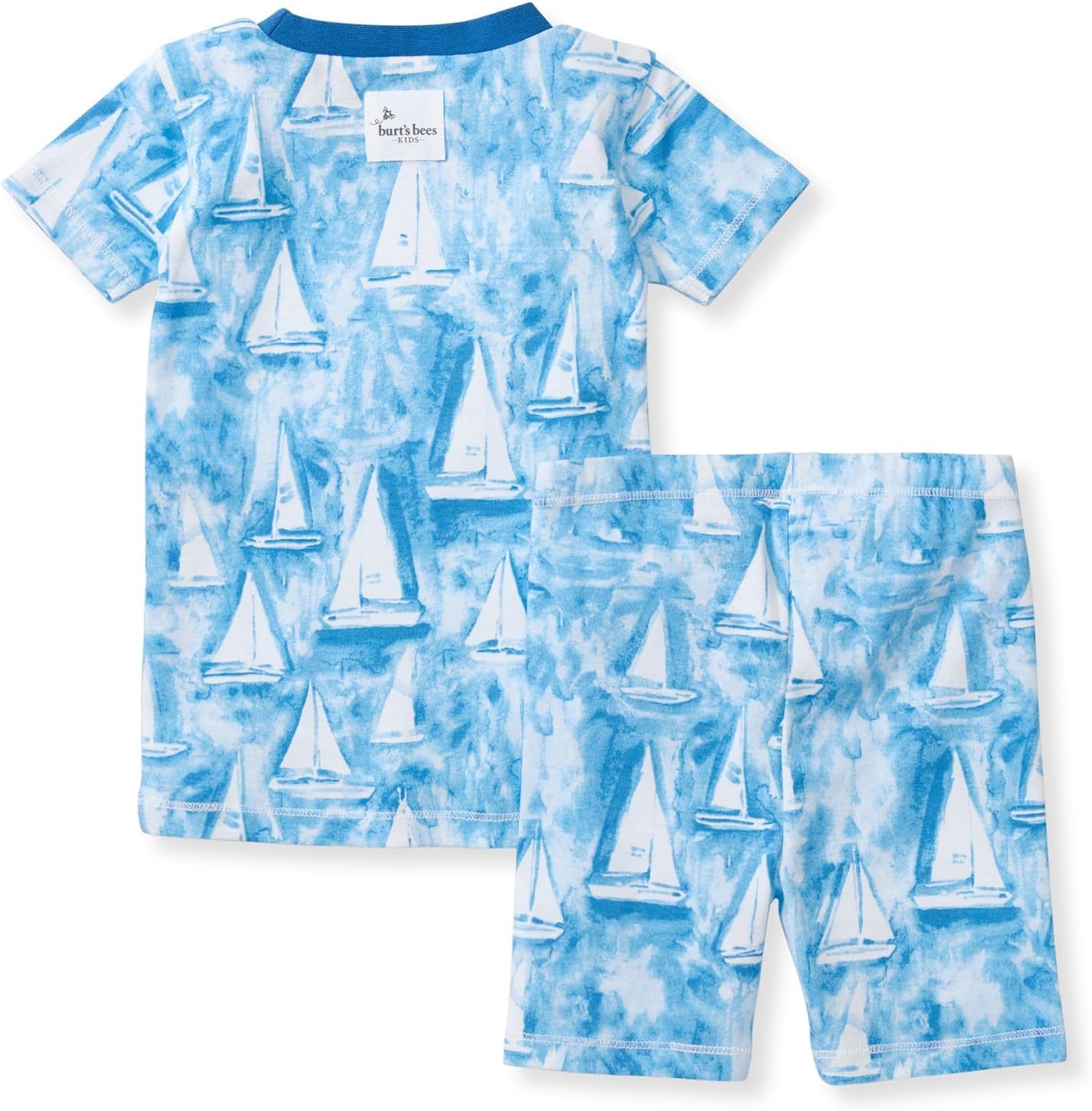 image:imageBurts Bees Baby Unisex Organic Cotton Short Sleeve amp Shorts PJ Set 2PC Snug fitting yet comfy warm weather pajamas sets are made in our classic rib fabricMediterranean Sailing