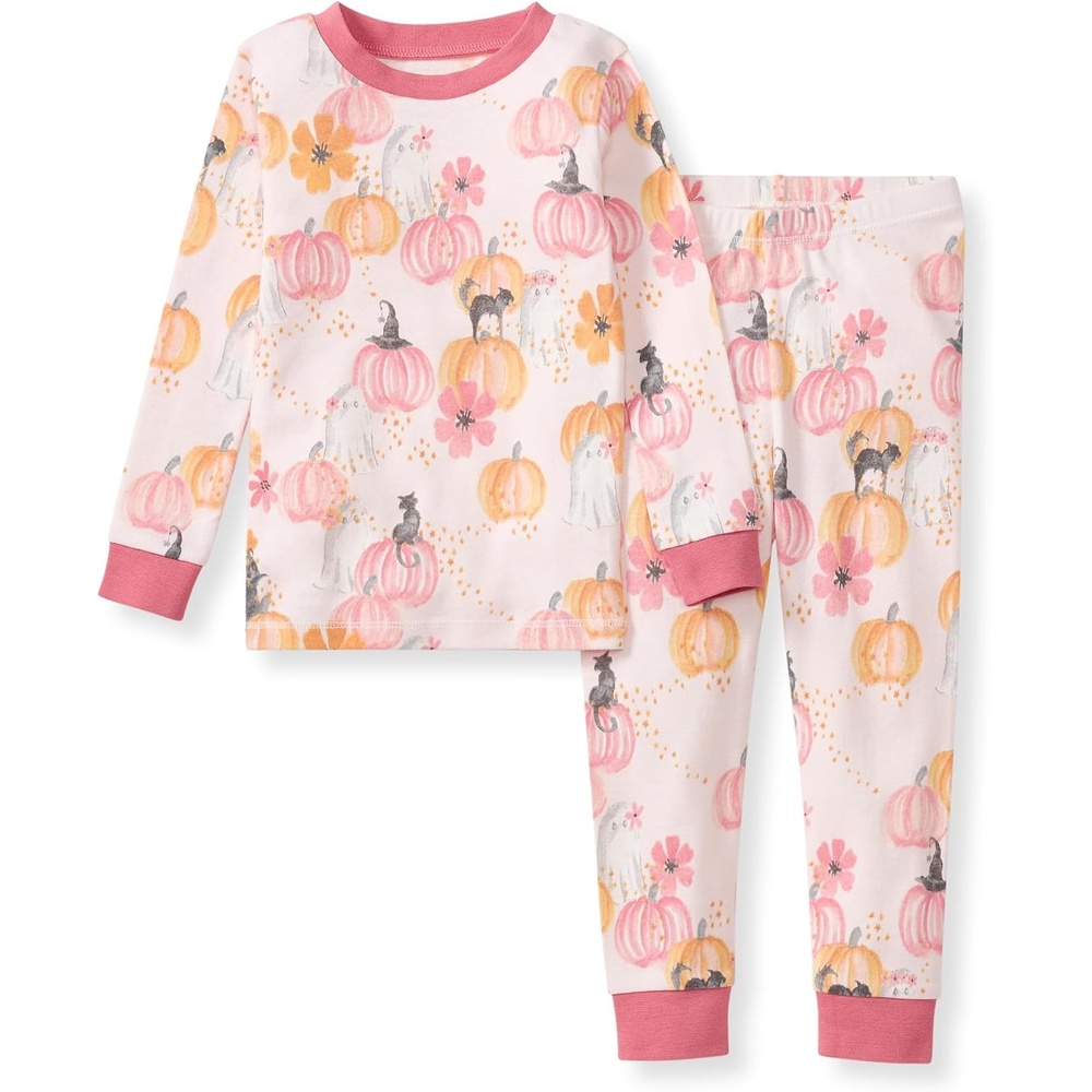 image:imageBurts Bees Baby Girls Organic Cotton Pajamas Toddler PJ Set 2PCMagical Pumpkins