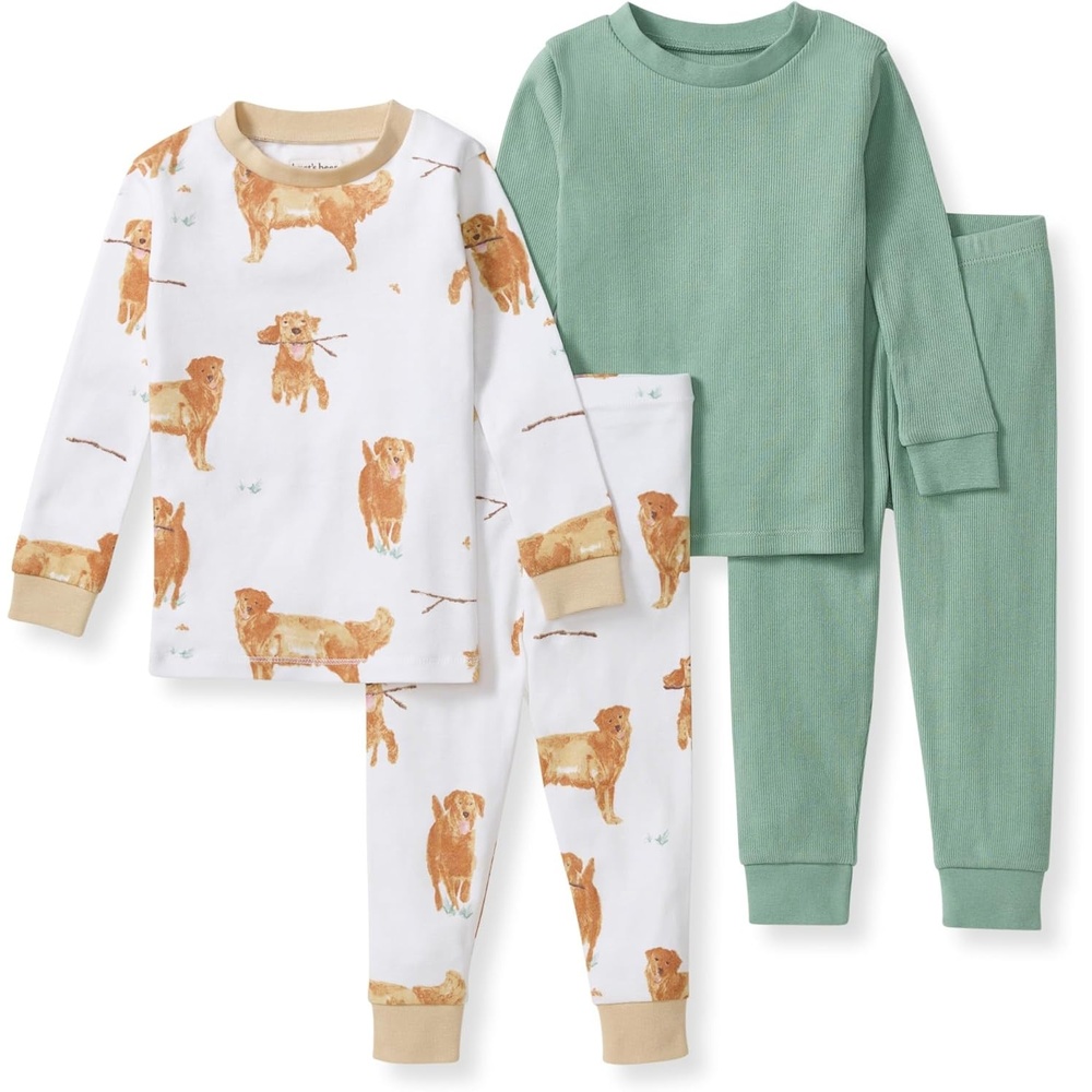 image:imageBurts Bees Baby Organic Cotton Pajamas for Boys Toddler PJ Set 2PCGolden Retriever