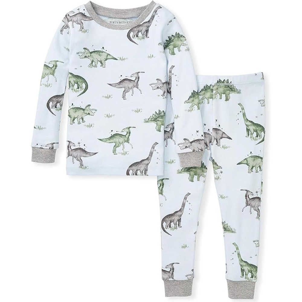 image:imageBurts Bees Baby Organic Cotton Pajamas for Boys Toddler PJ Set 2PCHappy Herbivores