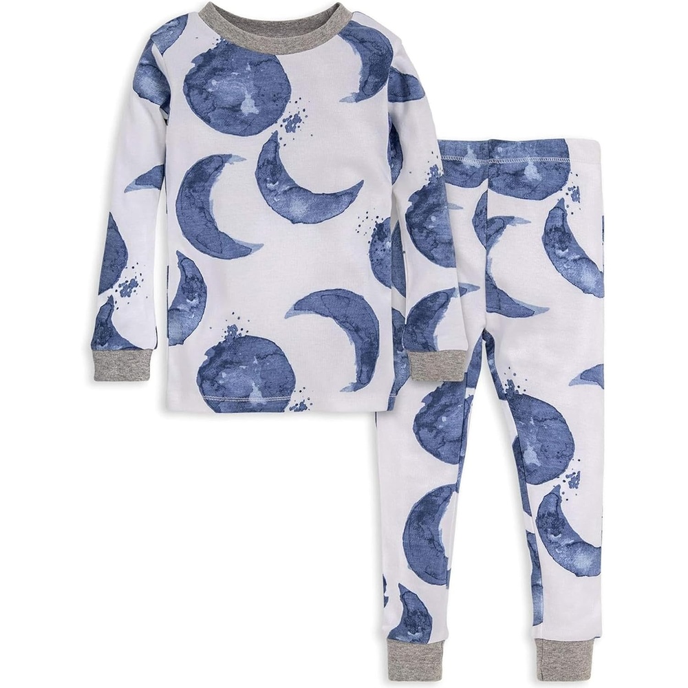 image:imageBurts Bees Baby Organic Cotton Pajamas for Boys Toddler PJ Set 2PCHello Moon