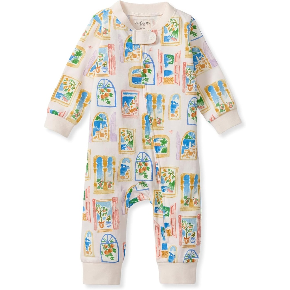 image:imageBurts Bees Baby Unisex Sleep and Play Pajama Footless OnePiece Zipper PJSeaside View