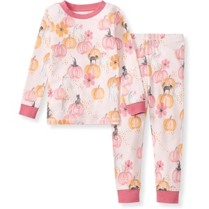 Burt’s Bees Baby Girls Organic Cotton Pajamas, Toddler PJ Set, 2-PC(Magical Pumpkins)