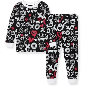 Burt’s Bees Baby Organic Cotton Pajamas for Boys, Toddler PJ Set, 2-PC(Xo Doodles)
