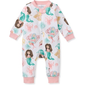 Burt’s Bees Baby Unisex Sleep and Play Pajama, Footless One-Piece Zipper PJ(Magical Mermaids)