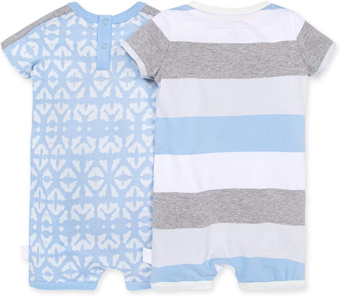 image:imageBurts Bees Baby Baby Boys Rompers 100 Organic Cotton Onepiece Coverall and Layette 2pack SetPrinted Diamond