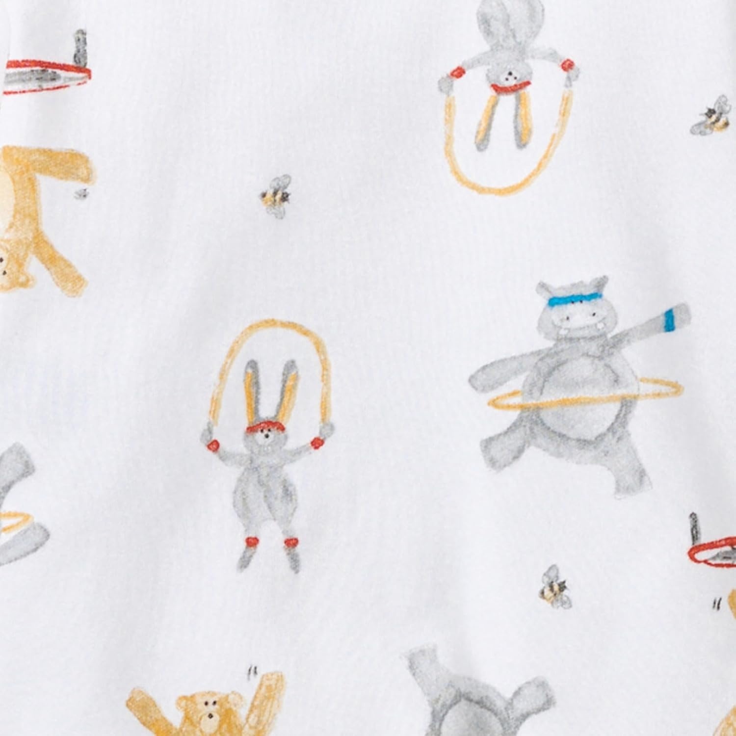 image:imageBurts Bees Baby Boys Organic Cotton Sleep and Play Footed PajamasJungle Gym