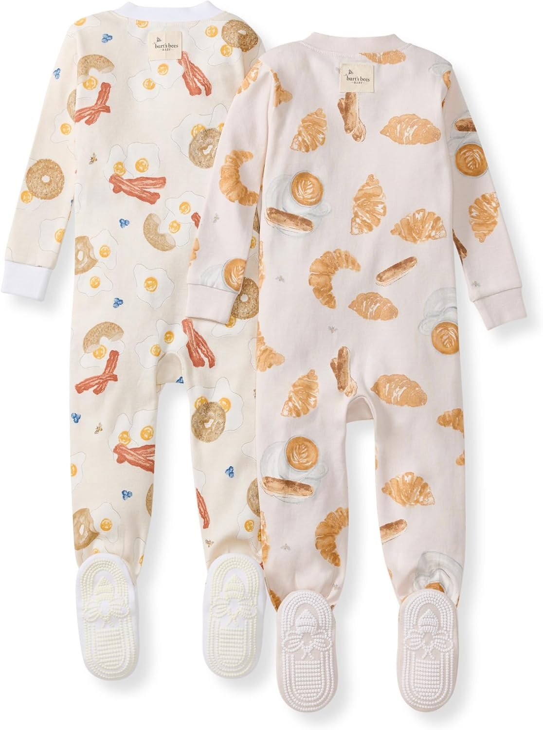 image:imageBurts Bees Baby Boys Organic Cotton Snug Fit Footed Sleeper PajamasEggs Coffee