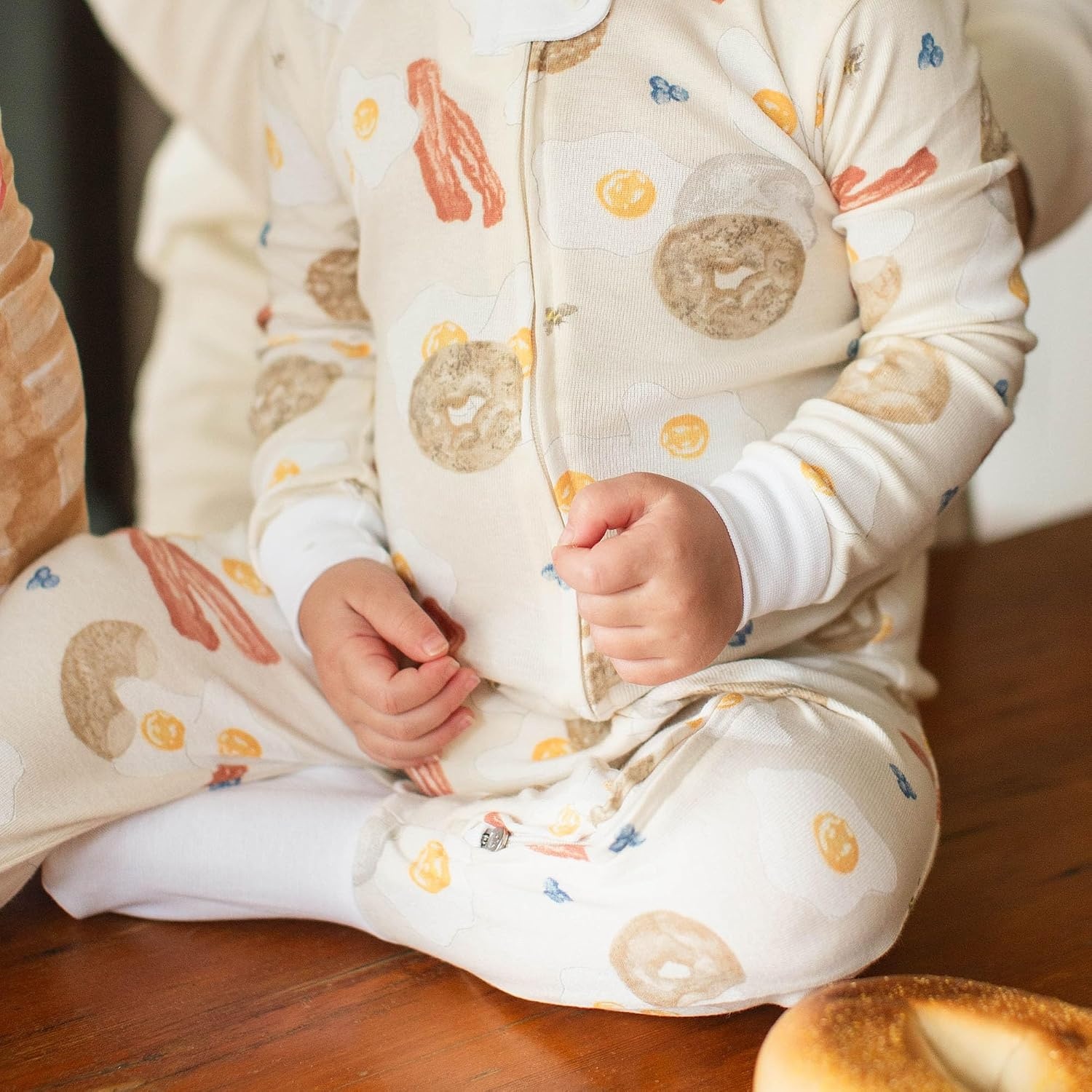 image:imageBurts Bees Baby Boys Organic Cotton Snug Fit Footed Sleeper PajamasEggs Coffee