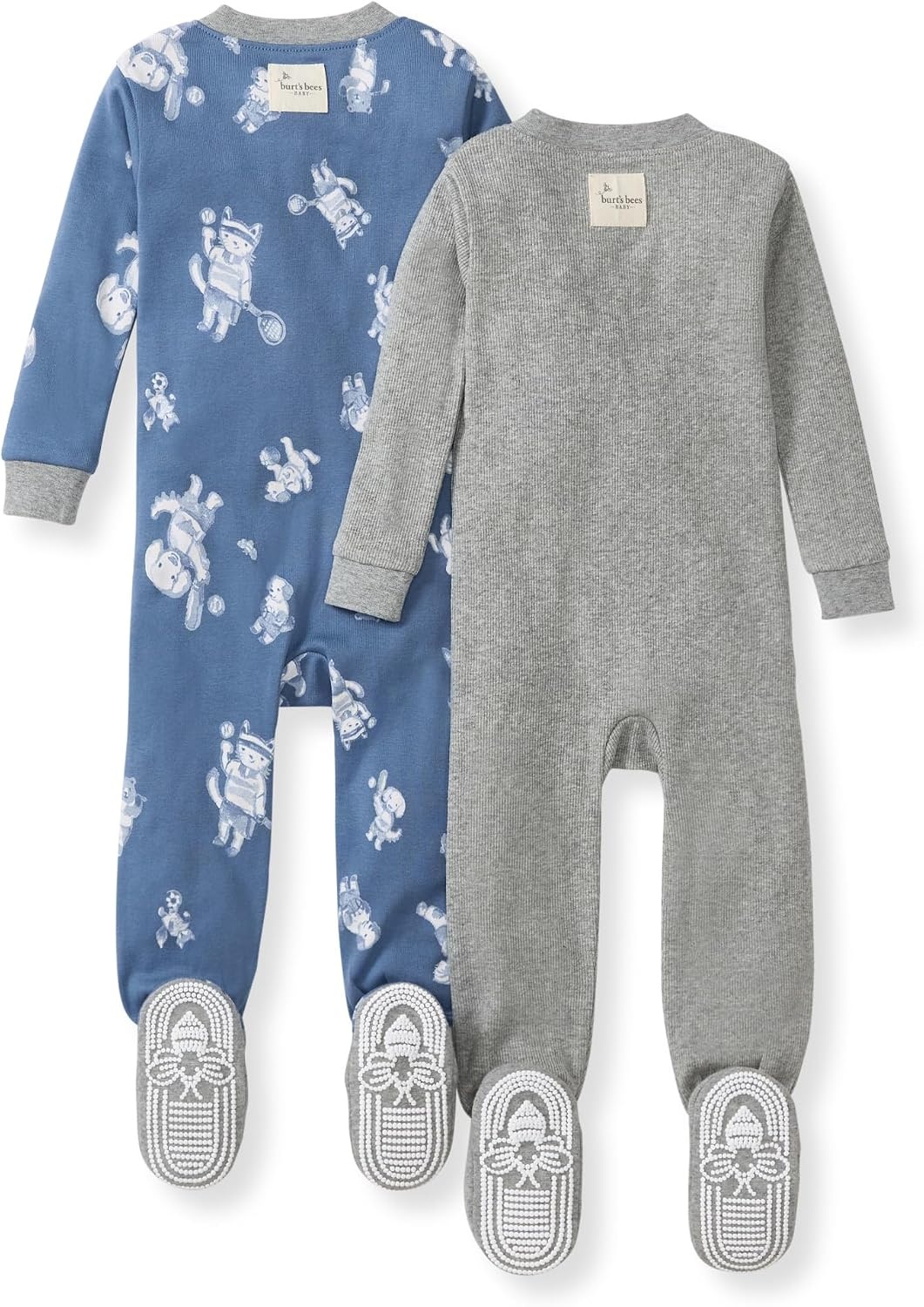 image:imageBurts Bees Baby Boys Organic Cotton Snug Fit Footed Sleeper PajamasPlay Ball