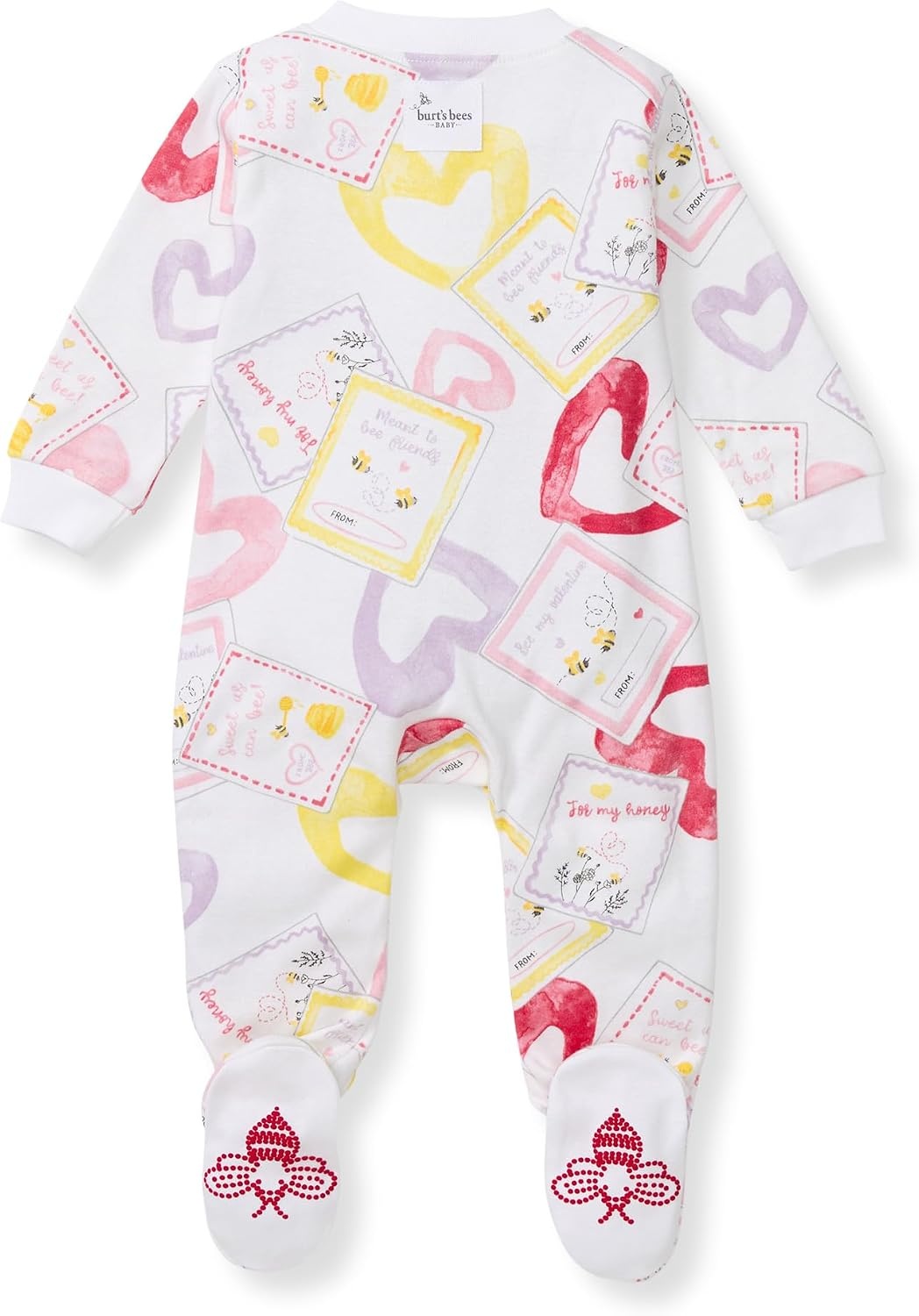 image:imageBurts Bees Baby Girls Organic Cotton Sleep and Play Footed PajamasBee Mine