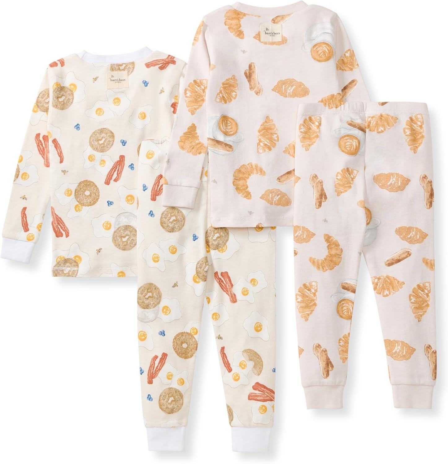 image:imageBurts Bees Baby Organic Cotton Pajamas for Boys 100 Cotton Pajama Set for Toddlers and Kids Soft and Stretchable FabricEggs Coffee