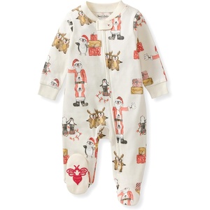 Burt’s Bees Baby Boys’ Organic Cotton, Sleep and Play Footed Pajamas(Santa’s Little Helper)