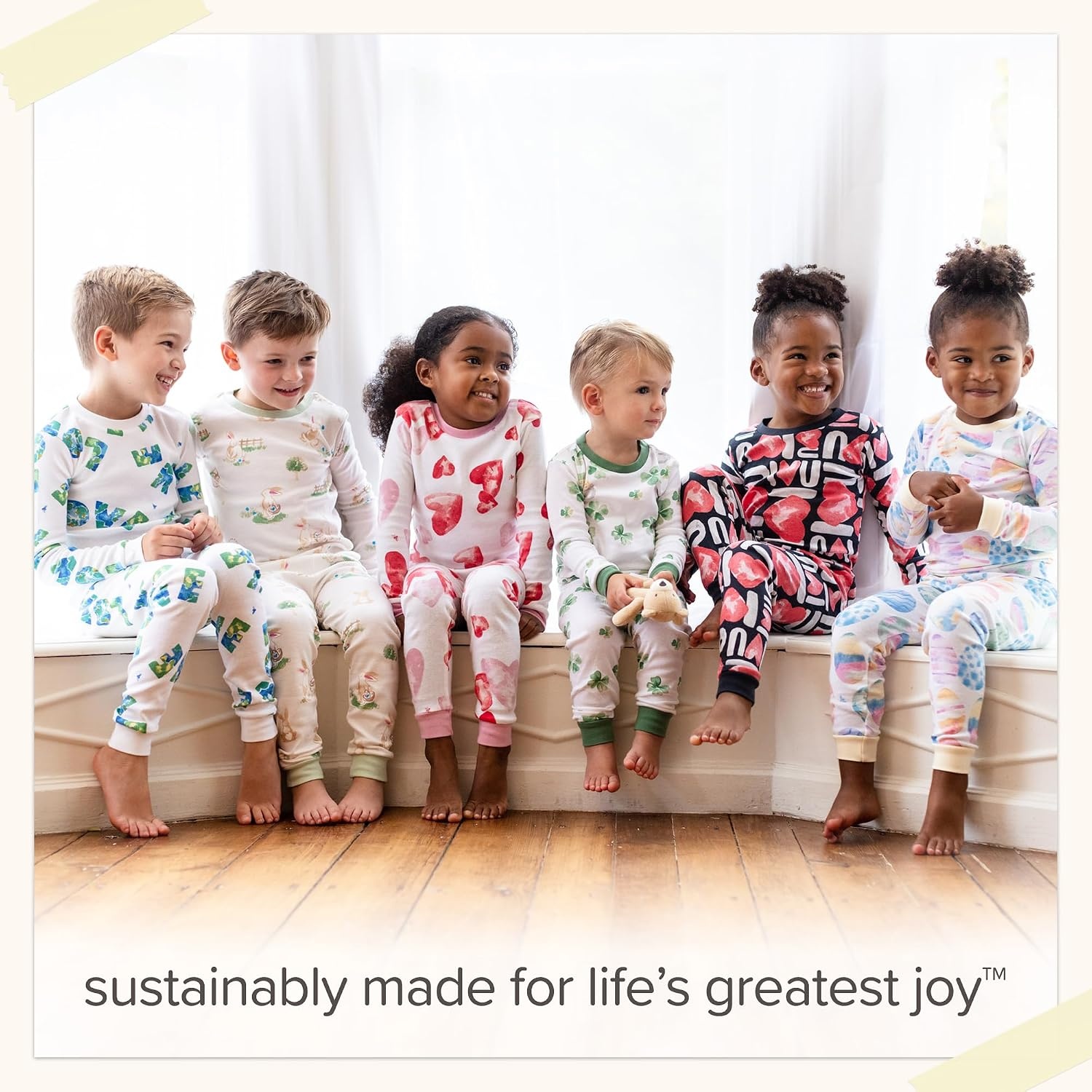image:imageBurts Bees Baby Organic Cotton Pajamas for Boys Toddler PJ Set 2PC Soft cozy snug fitting pajamas feature stretchy ribbed cuffs and hand painted prints to make bedtime a breezeScary Sweets 1pack