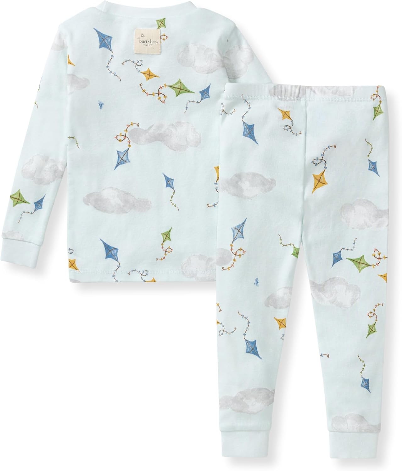 image:imageBurts Bees Baby Organic Cotton Pajamas for Boys Toddler PJ Set 2PC Soft cozy snug fitting pajamas feature stretchy ribbed cuffs and hand painted prints to make bedtime a breezeKite Festival