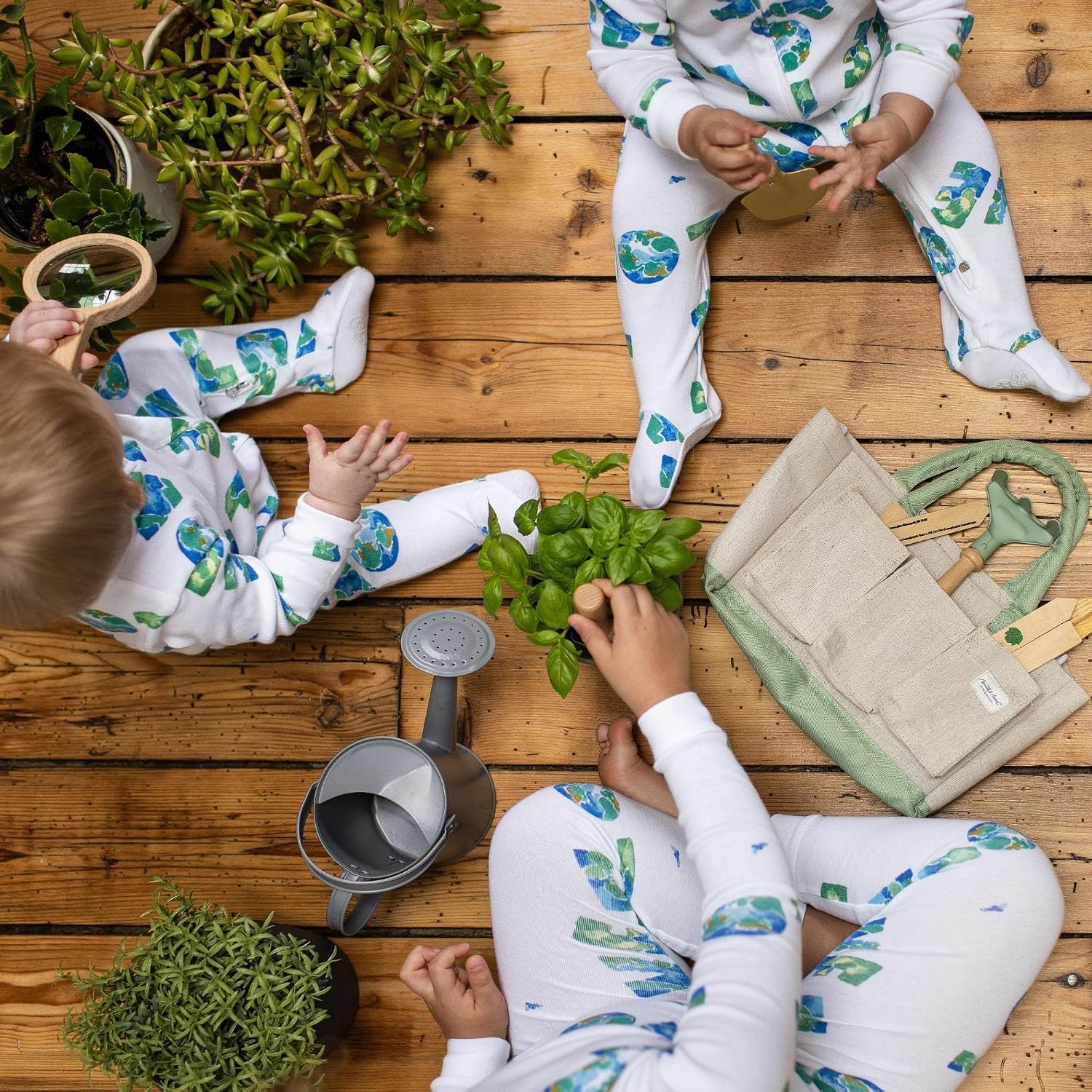 image:imageBurts Bees Baby Organic Cotton Pajamas for Boys Toddler PJ Set 2PC Soft cozy snug fitting pajamas feature stretchy ribbed cuffs and hand painted prints to make bedtime a breezeEarth Love