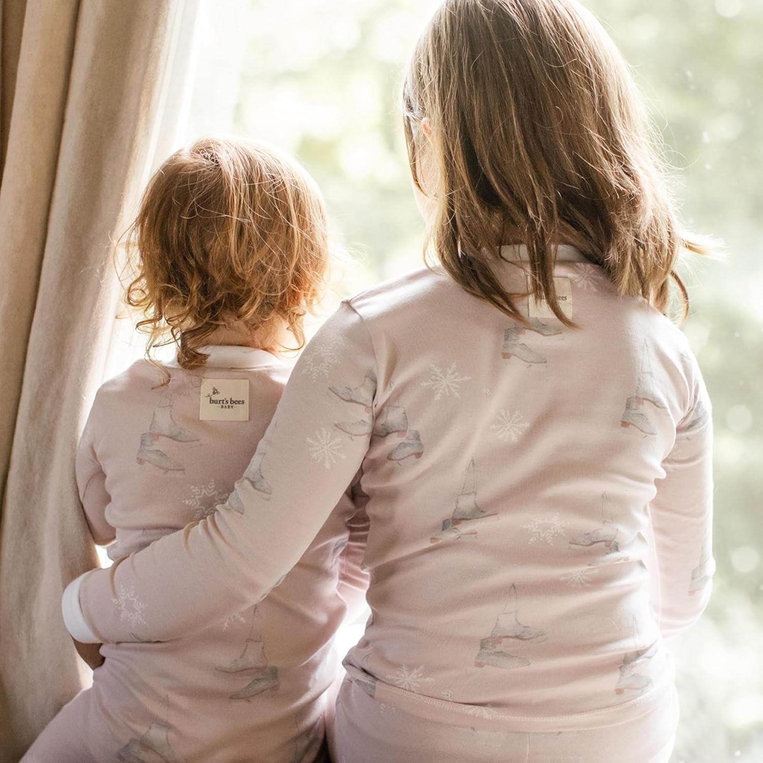image:imageBurts Bees Baby Girls Organic Cotton Pajamas Toddler PJ Set 2PC Soft cozy snug fitting pajamas feature stretchy ribbed cuffs and hand painted prints to make bedtime a breezeIce Skates