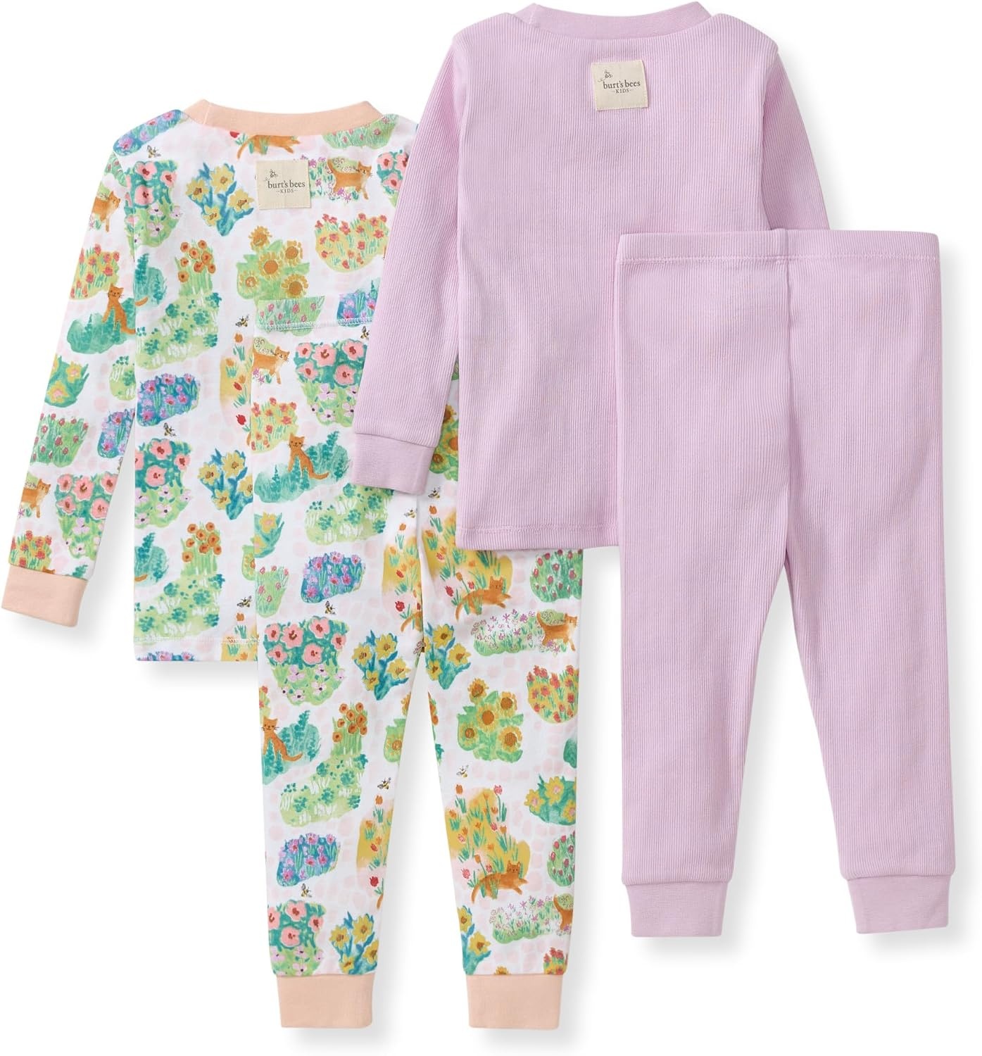 image:imageBurts Bees Baby Girls Organic Cotton Pajamas Toddler PJ Set 2PC Soft cozy snug fitting pajamas feature stretchy ribbed cuffs and hand painted prints to make bedtime a breezeGarden Paths
