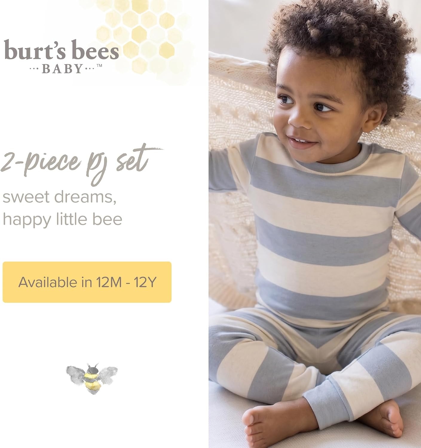 image:imageBurts Bees Baby Girls Organic Cotton Pajamas Toddler PJ Set 2PC Soft cozy snug fitting pajamas feature stretchy ribbed cuffs and hand painted prints to make bedtime a breezeHot Apple Cider 1pack