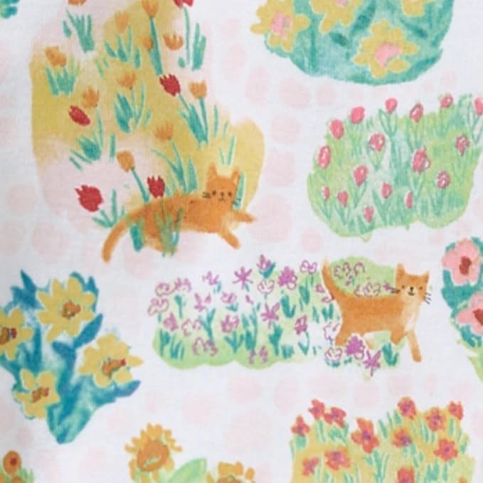 image:imageBurts Bees Baby Girls Organic Cotton Pajamas Toddler PJ Set 2PC Soft cozy snug fitting pajamas feature stretchy ribbed cuffs and hand painted prints to make bedtime a breezeGarden Paths