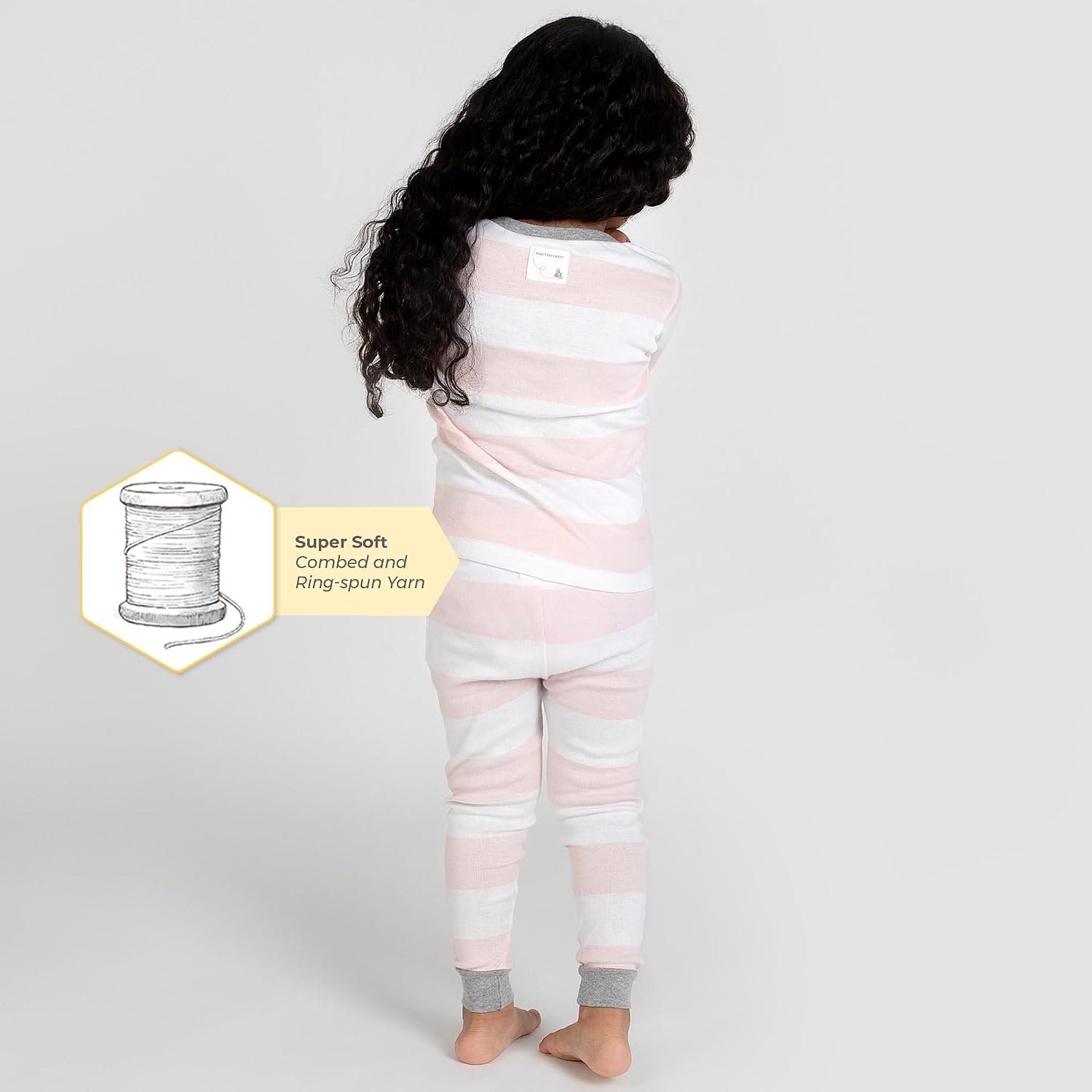 image:imageBurts Bees Baby Girls Organic Cotton Pajamas Toddler PJ Set 2PC Soft cozy snug fitting pajamas feature stretchy ribbed cuffs and hand painted prints to make bedtime a breezeOh Deer