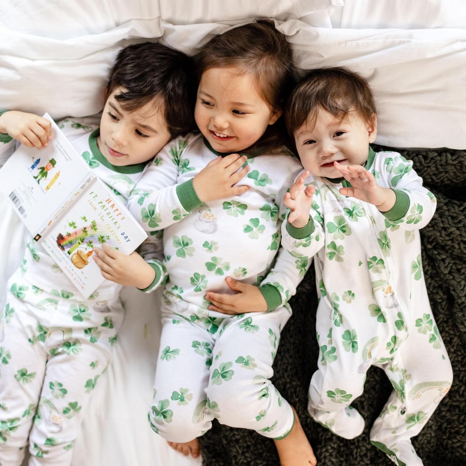 image:imageBurts Bees Baby Girls Organic Cotton Sleep and Play Footed Pajamas Easy zip front PJs feature a 2way zipper to ensure newborns have a restful nights sleepHappy Go Lucky