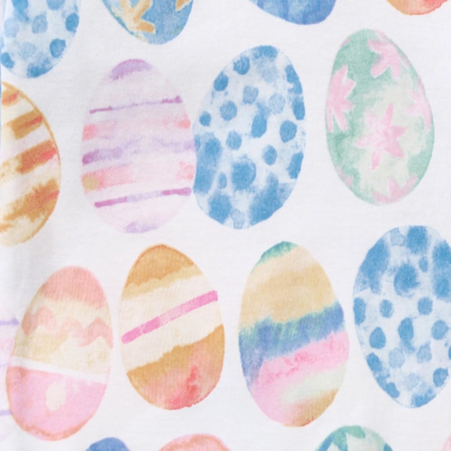 image:imageBurts Bees Baby Girls Organic Cotton Sleep and Play Footed Pajamas Easy zip front PJs feature a 2way zipper to ensure newborns have a restful nights sleepEaster Eggs