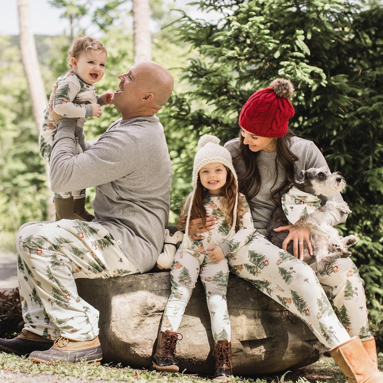 image:imageBurts Bees Baby Matching Family Jammies Organic Cotton Holiday PajamasChristmas Tree Farm
